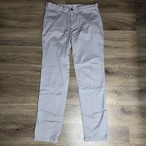 Express Hayden Skinny Fit Chino Pants Mens 32x32 Light Gray Cotton Stretch Khaki